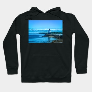 Spring Point Ledge Light Portland Maine Hoodie